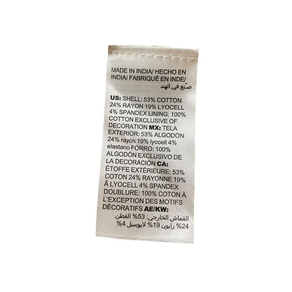 Chico's Off White Zipper Front with Beautiful Detail 3/4 Length Sleeve - Picture 4 of 4